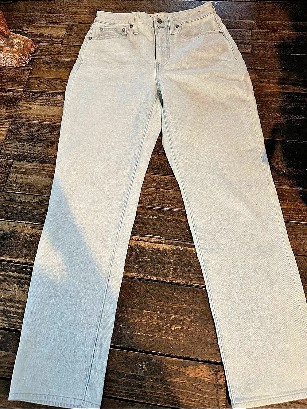 Madewell The Curvy Perfect Vintage Jean Straight Leg Jeans in Blue Waist 27